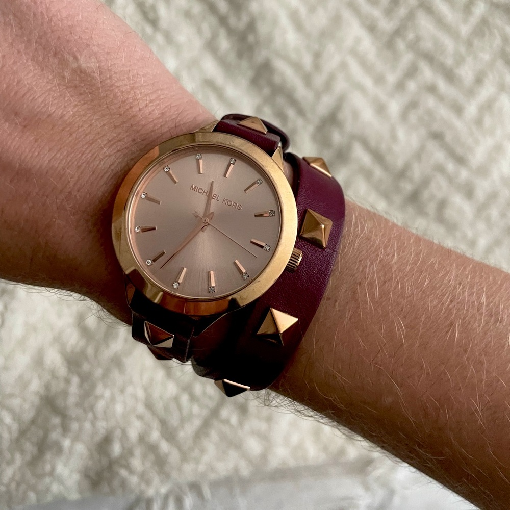 Michael Khors Wrap Leather Watch